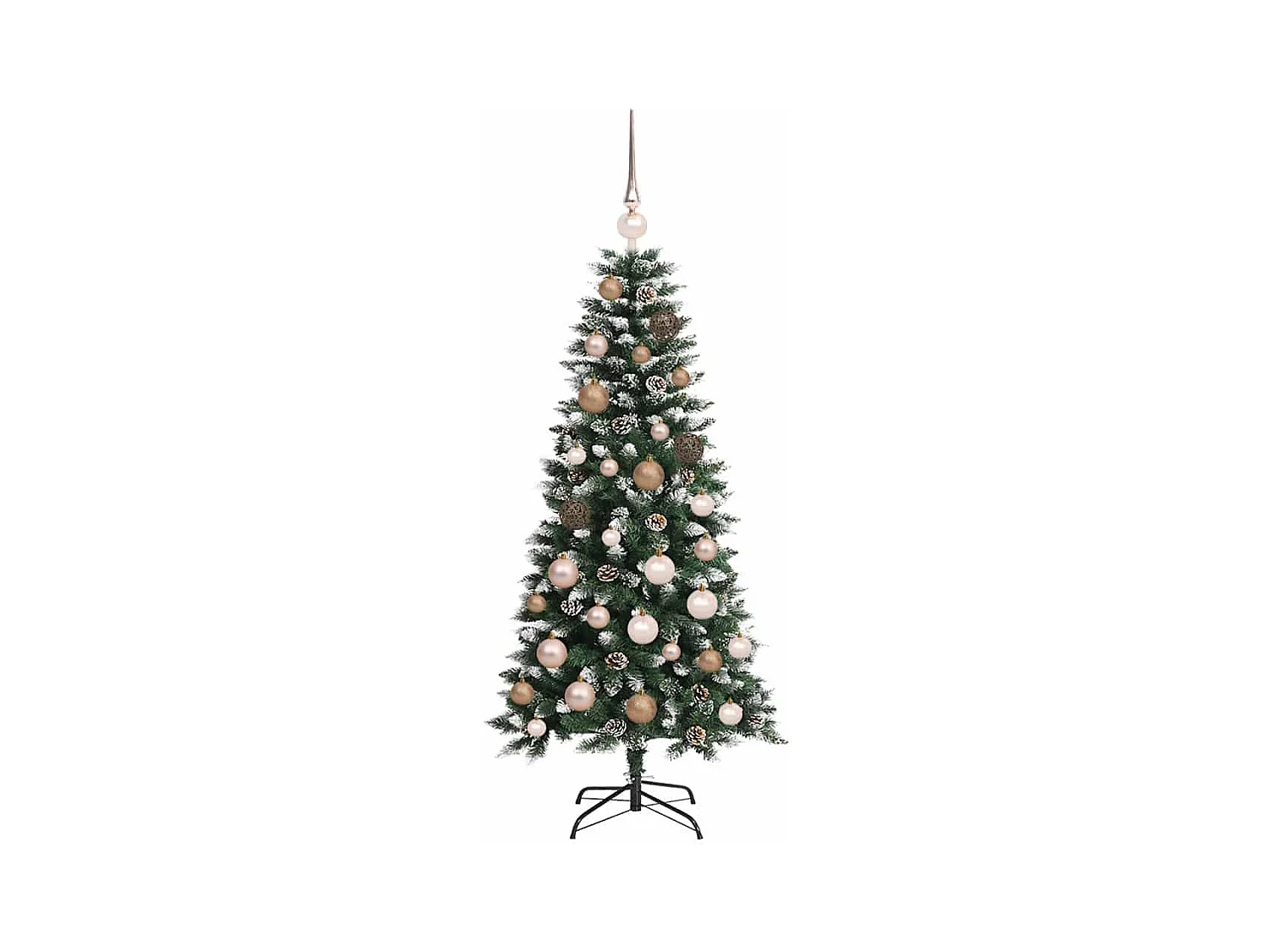 Sapin de Noël artificiel avec 150 LED Vert 55 x 55 x 120 cm