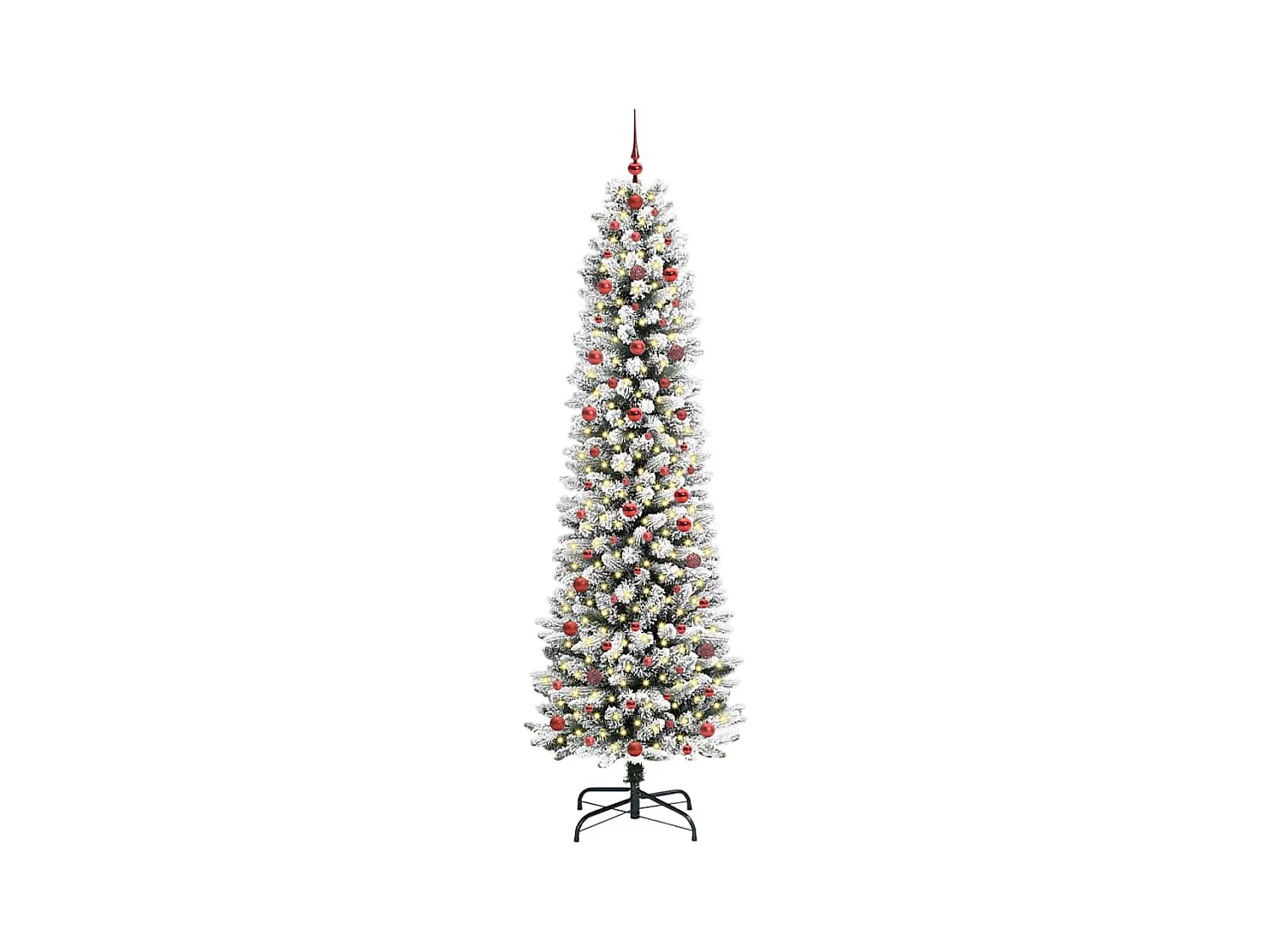 Sapin de Noël artificiel avec 300 LED Vert et blanc 240 cm