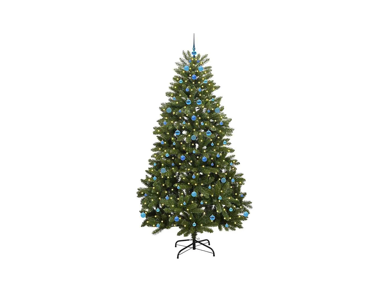 Sapin de Noël artificiel Vert 240 cm PVC et métal