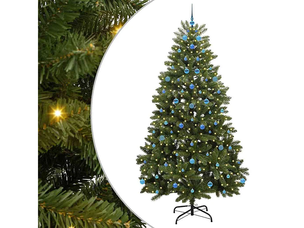 Sapin de Noël artificiel Vert 240 cm PVC et métal