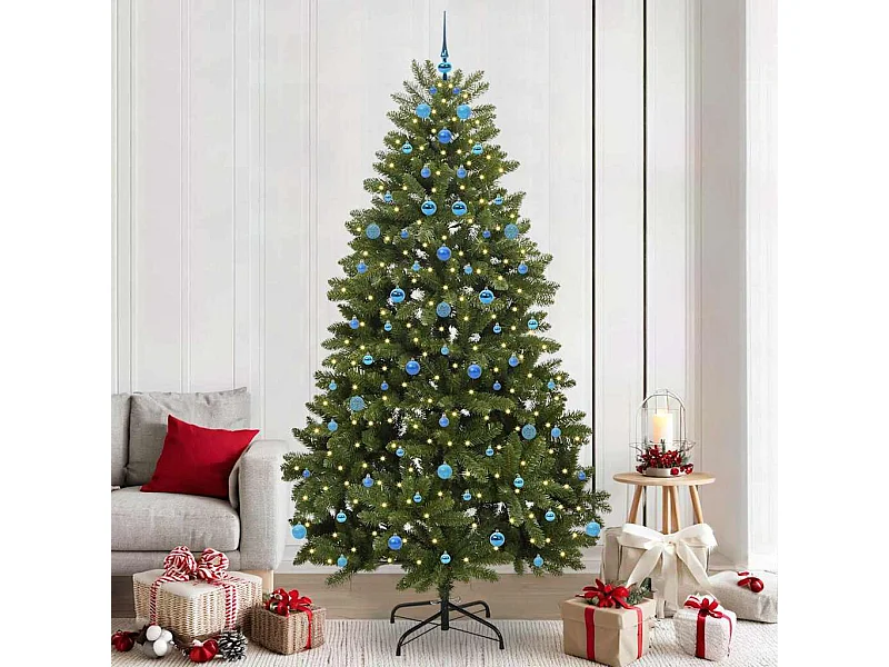 Sapin de Noël artificiel Vert 240 cm PVC et métal
