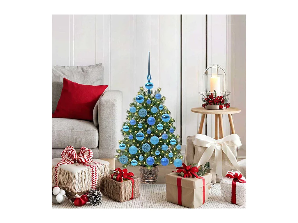 Sapin de Noël artificiel avec 150 LED Vert 75 cm PE et PVC