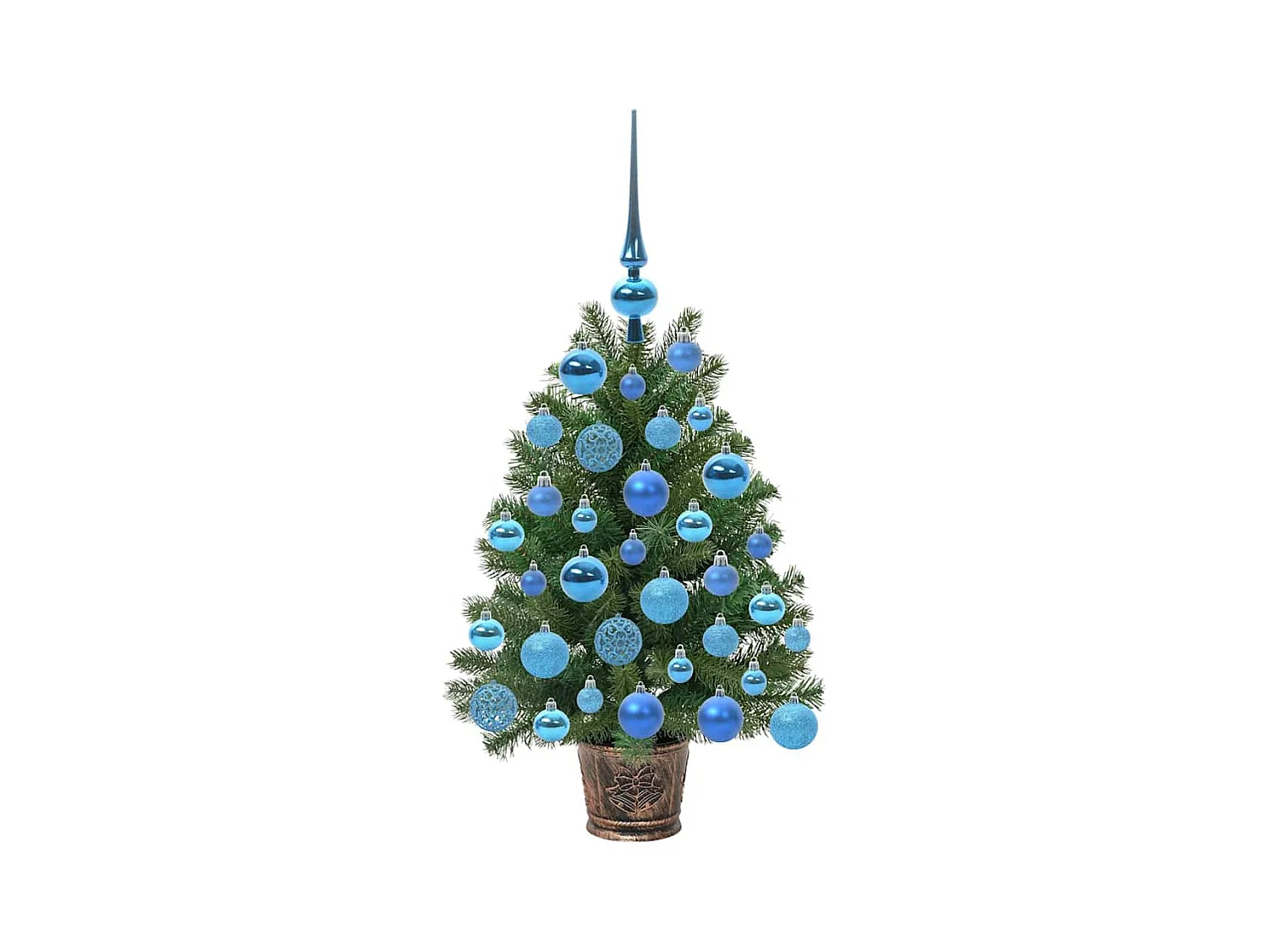 Sapin de Noël artificiel avec 150 LED Vert 75 cm PE et PVC