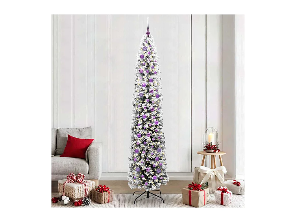 Árvore de Natal Artificial Verde 240 cm PVC e Aço e Plástico