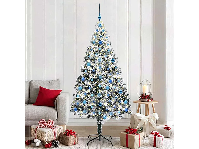 Sapin de Noël artificiel Vert 210 cm PVC, Acier et Plastique