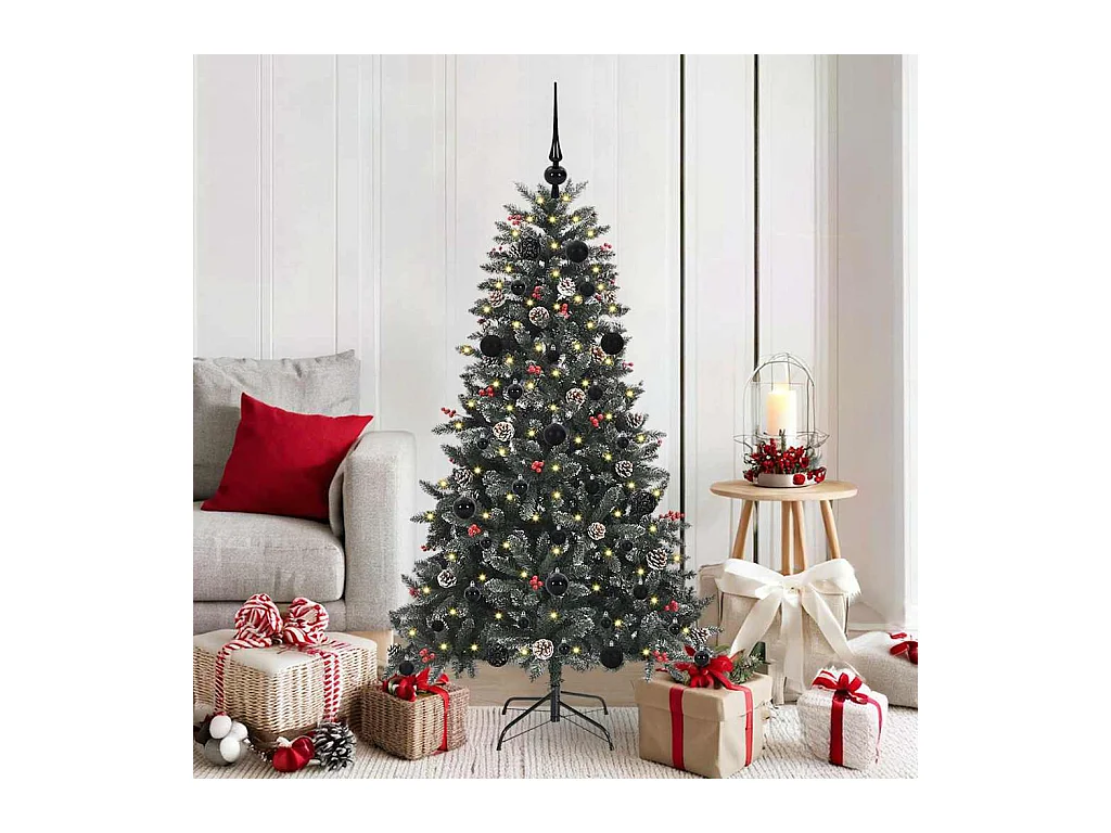 Sapin de Noël artificiel avec 150 LED Vert 83.5 x 83.5 x 150 cm