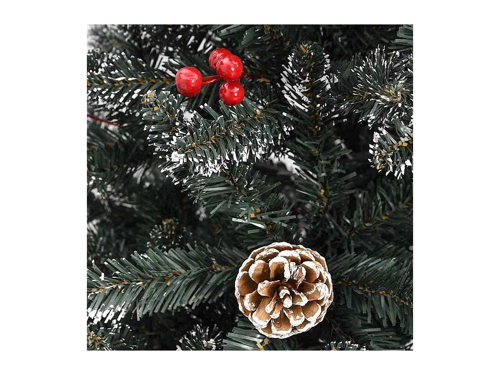 Sapin de Noël artificiel avec 150 LED Vert 83.5 x 83.5 x 150 cm