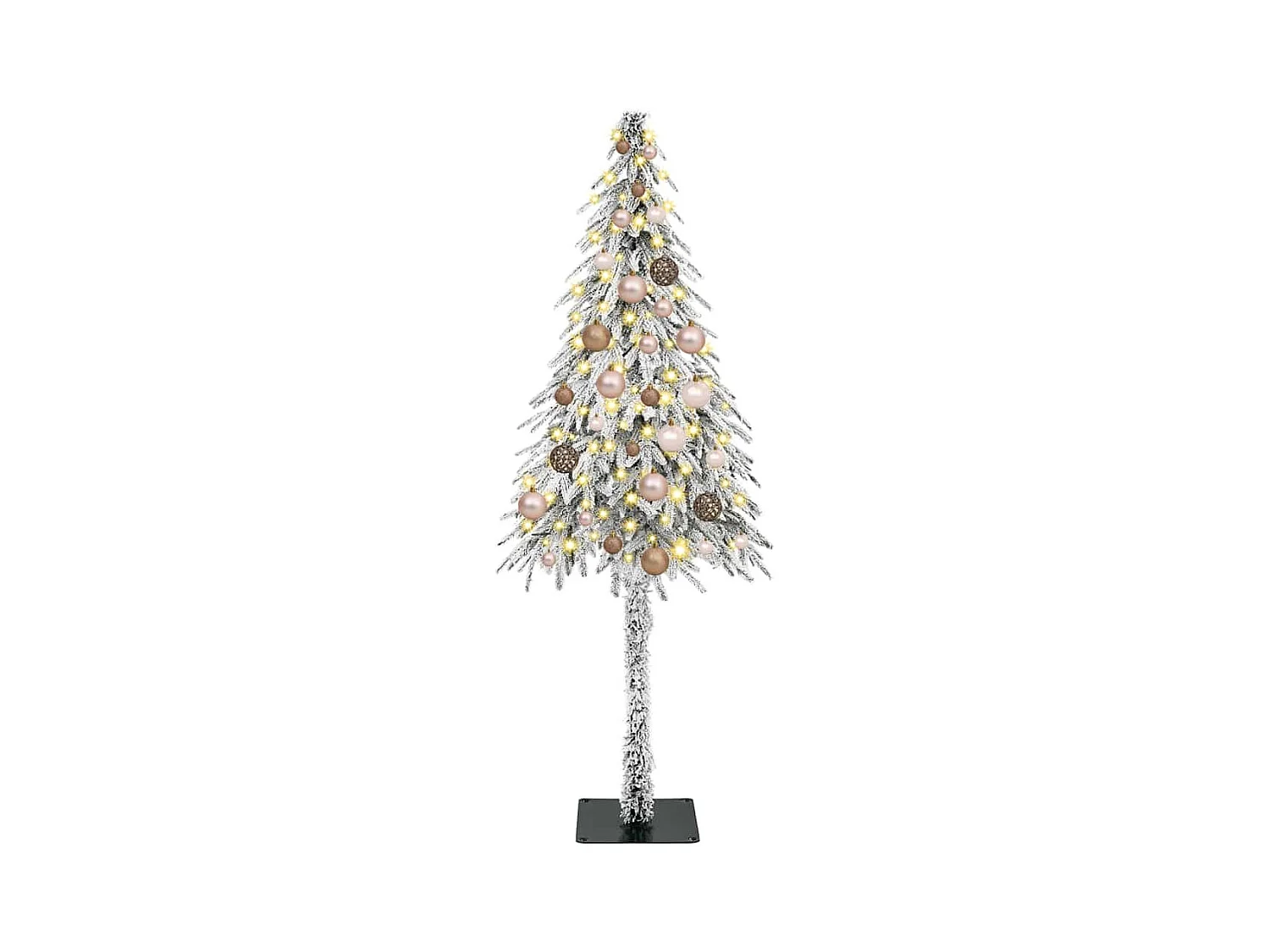 Sapin de Noël avec 150 LED Blanc 150 cm PE et Acier