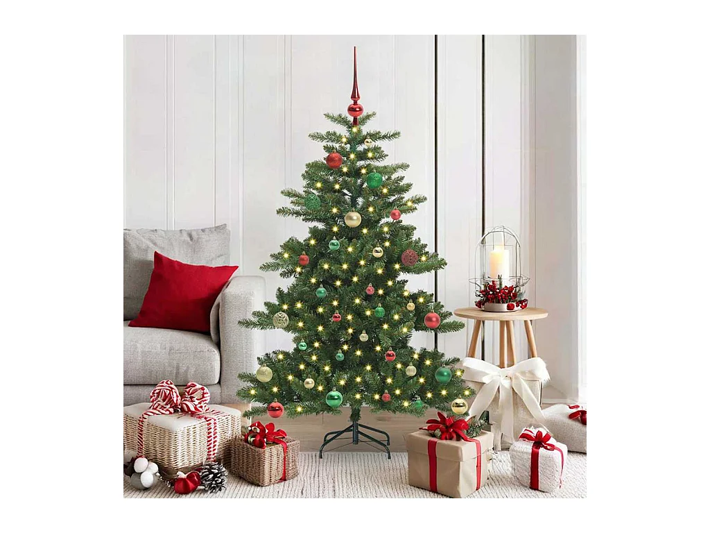 Árbol de Navidad artificial con ramas articuladas 150 cm PVC
