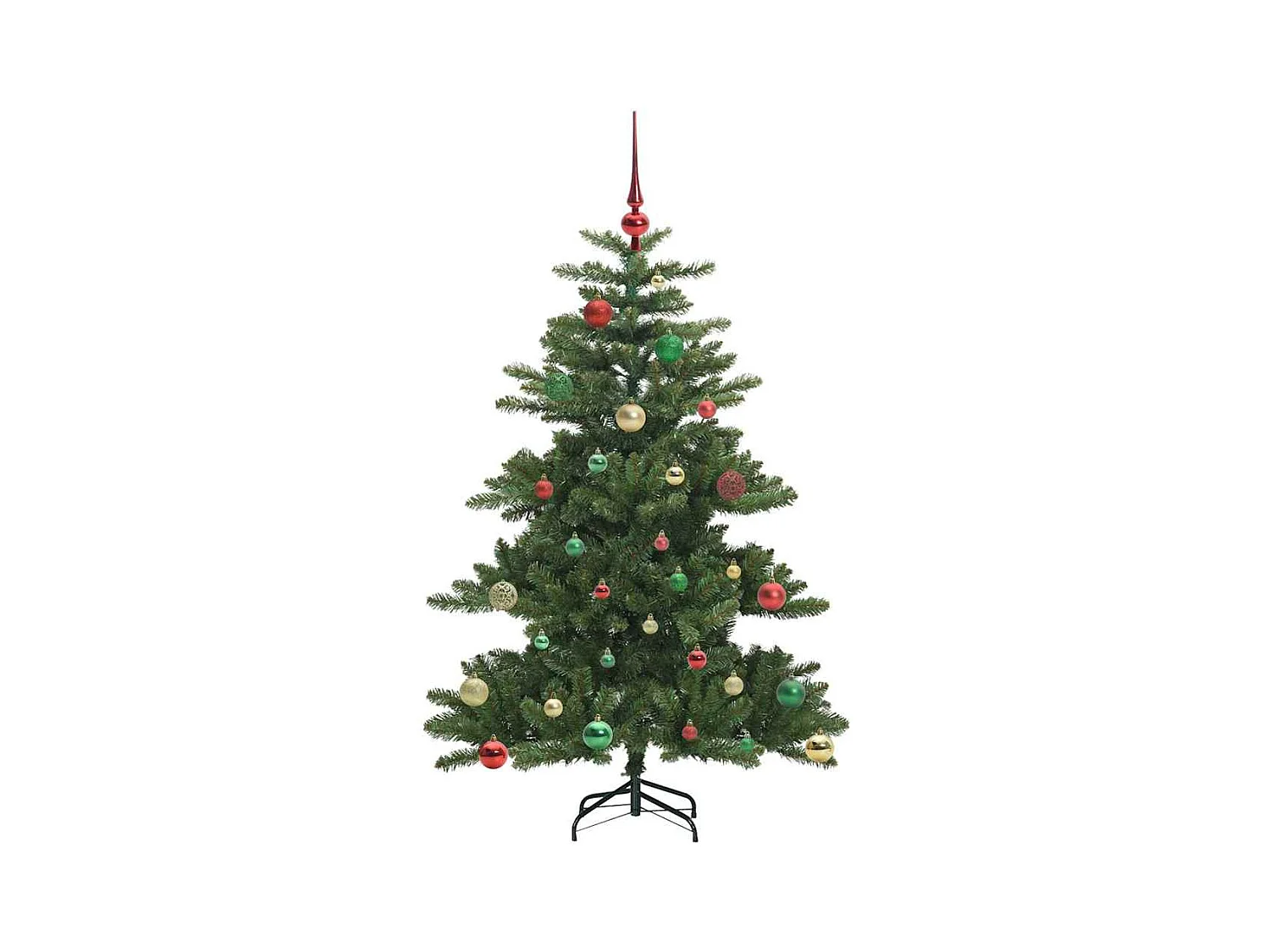 Árbol de Navidad artificial con ramas articuladas 150 cm PVC