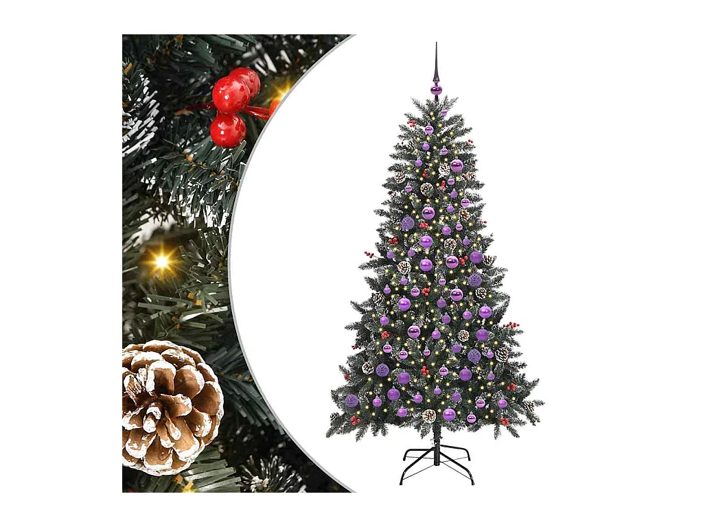 Sapin de Noël artificiel avec 300 LED Vert 99 x 99 x 180 cm