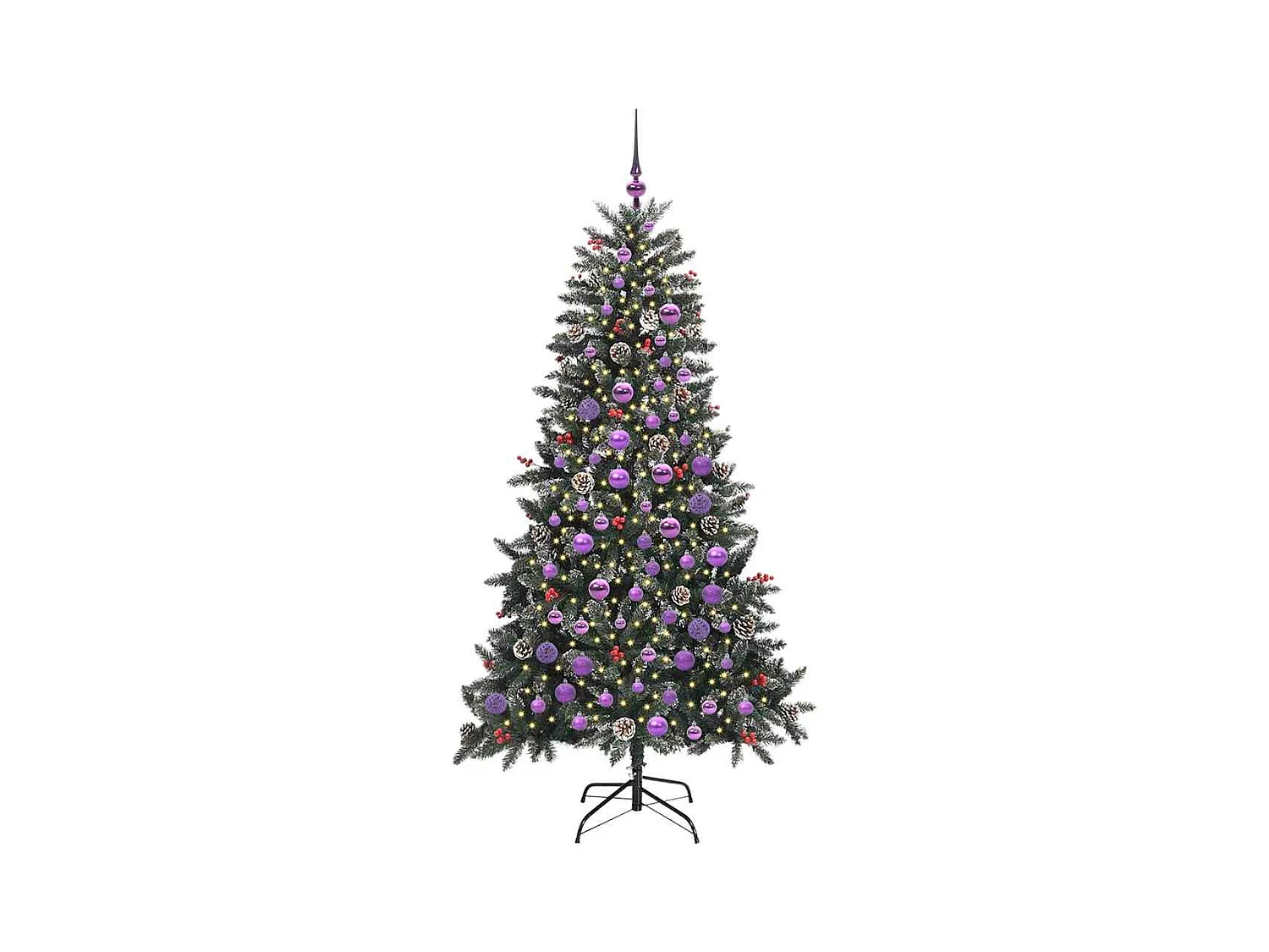 Sapin de Noël artificiel avec 300 LED Vert 99 x 99 x 180 cm