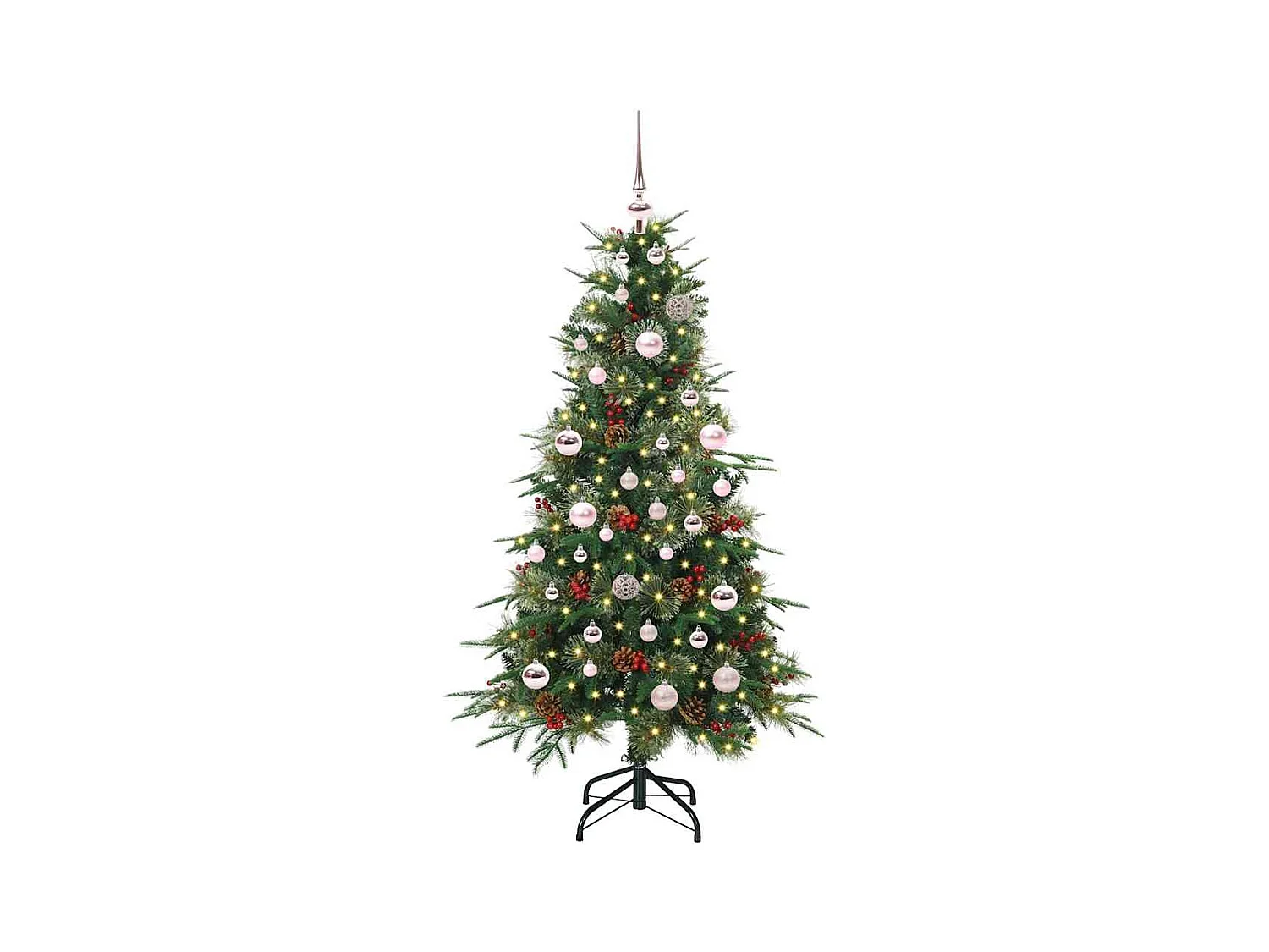 Sapin de Noël Artificiel à Branches Articulées Vert 150 cm