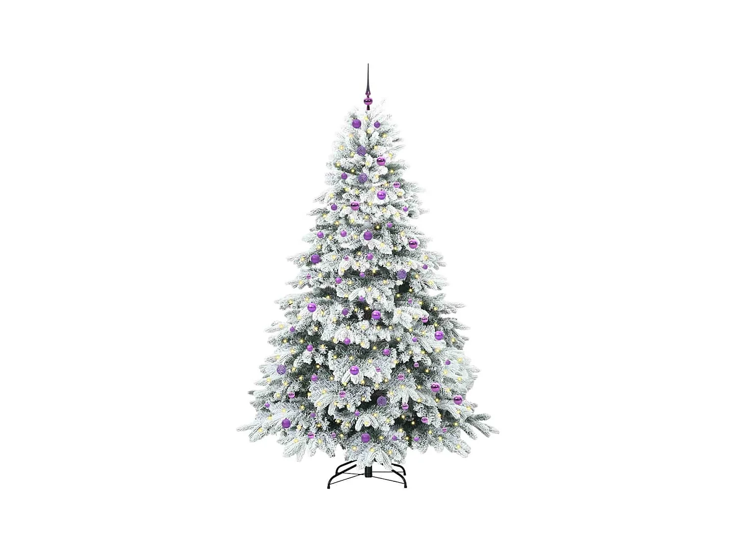 Sapin de Noël artificiel avec 300 LED Vert 240 cm PE et PVC