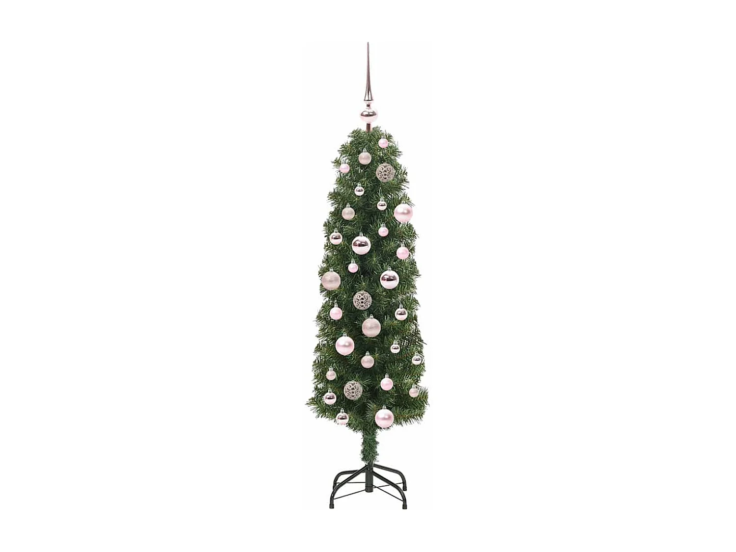 Árbol de Navidad artificial Verde 120 cm PVC, Acero y Plástico