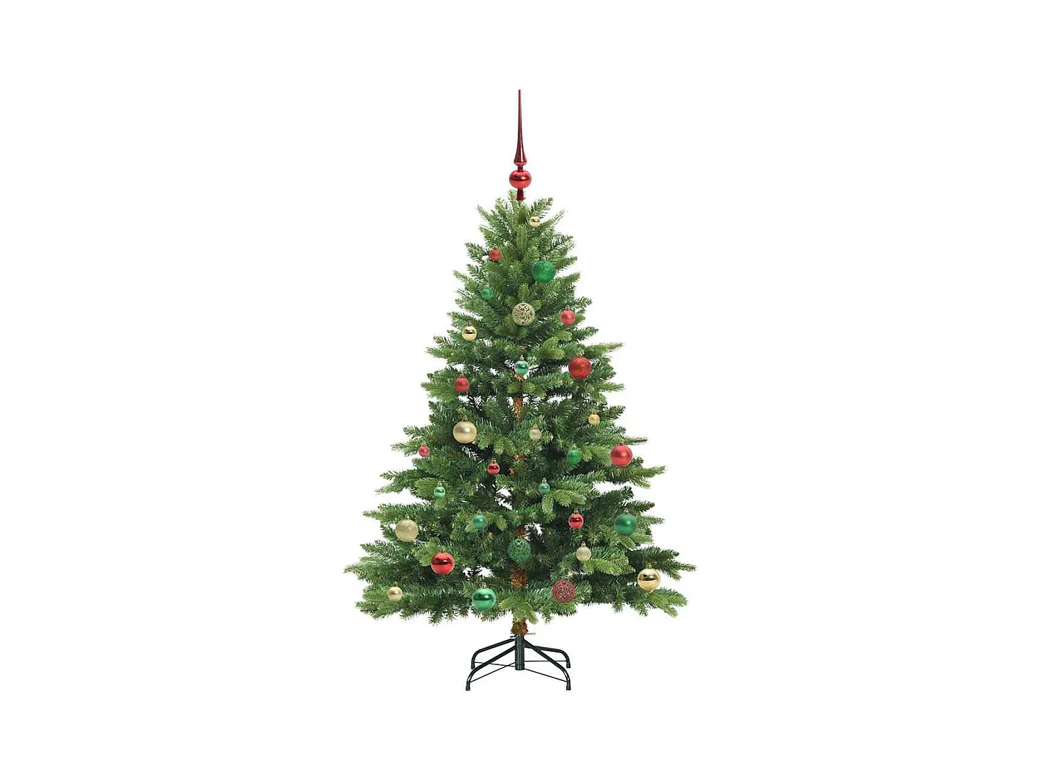Sapin de Noël artificiel avec 150 LED Vert 150 cm PE et PVC