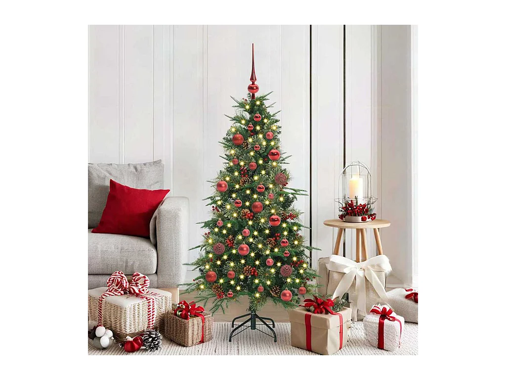 Árbol de Navidad artificial con ramas articuladas Verde 150 cm