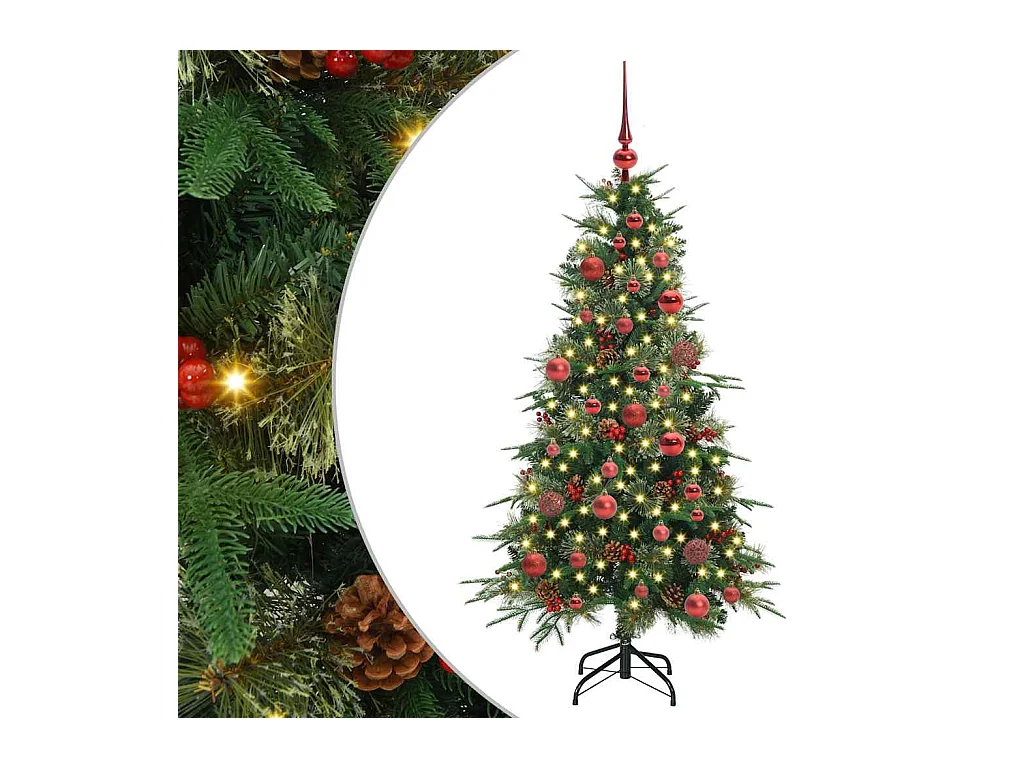 Árbol de Navidad artificial con ramas articuladas Verde 150 cm