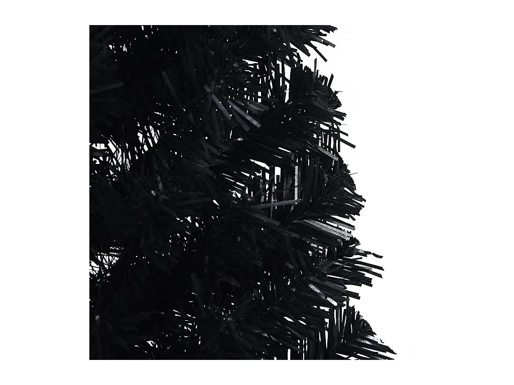 Árvore de Natal com luzes decorativas de corda Preto 120 cm