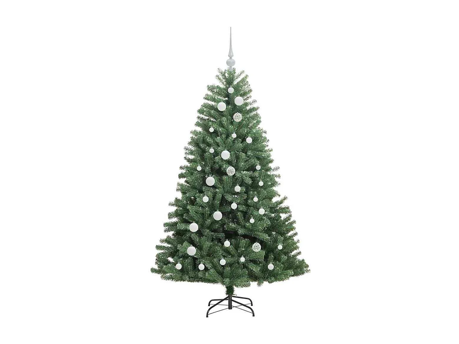 Árvore de Natal Articulada Artificial Verde 150 cm PVC e Metal