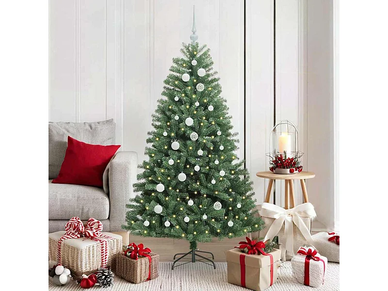 Árvore de Natal Articulada Artificial Verde 150 cm PVC e Metal