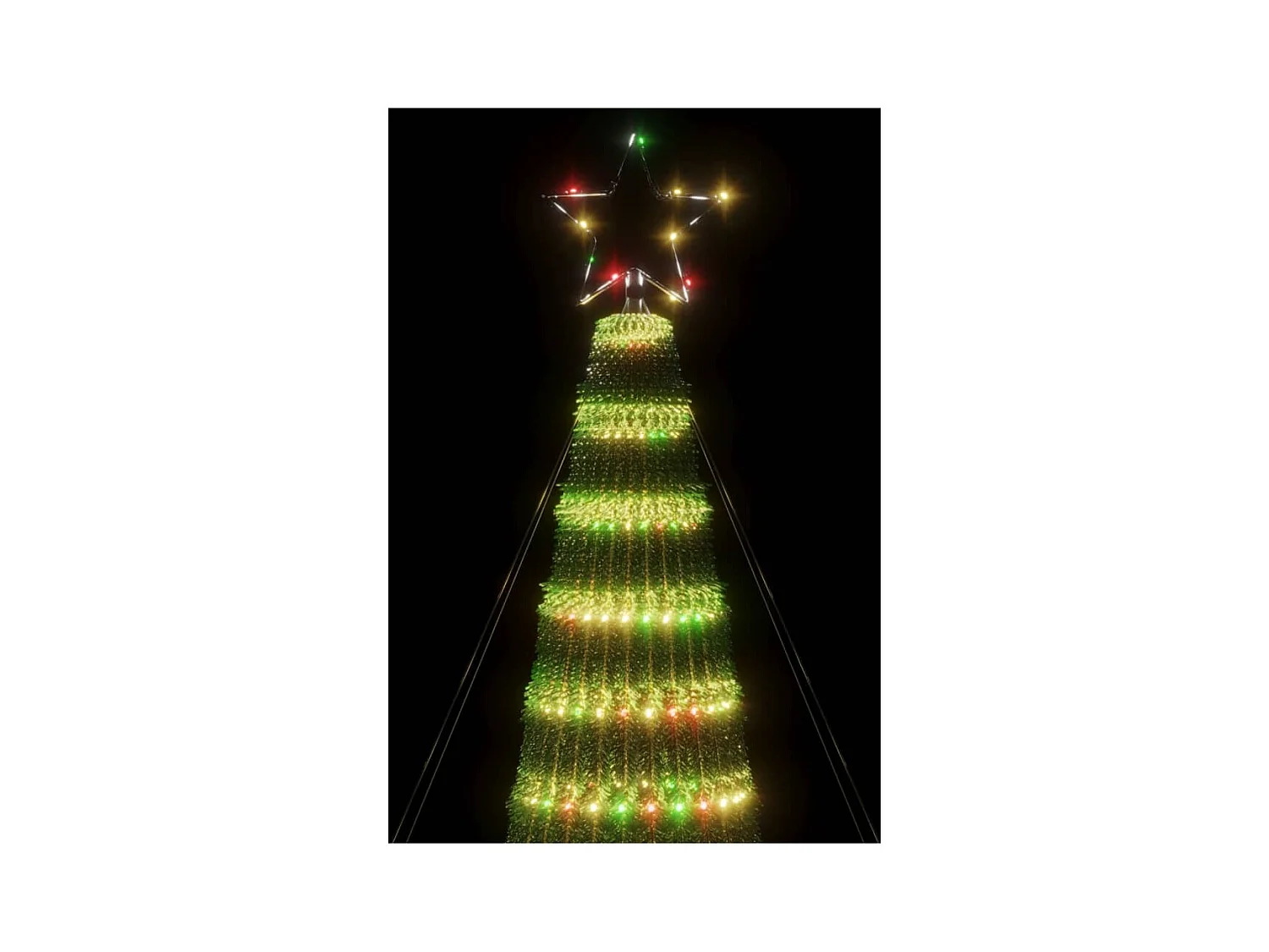Sapin de Noël à LED 688 LED colorées 300 cm