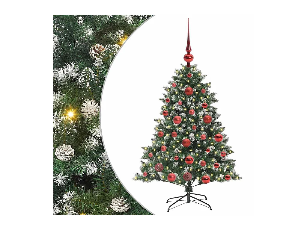 Sapin de Noël artificiel avec 150 LED Vert 85 x 85 x 120 cm
