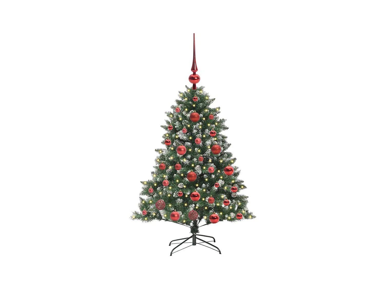 Sapin de Noël artificiel avec 150 LED Vert 85 x 85 x 120 cm