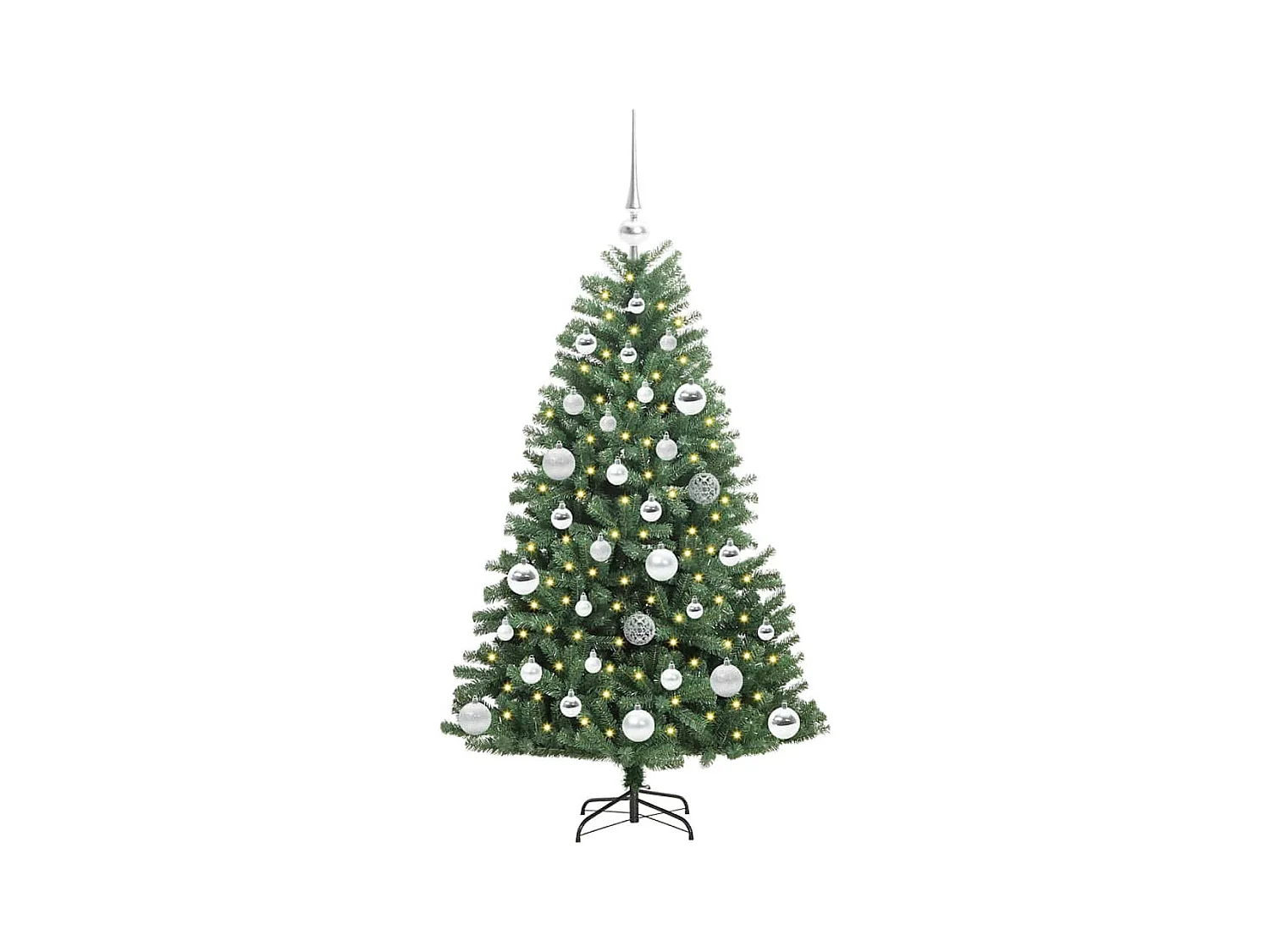 Sapin de Noël Artificiel à Branches Articulées Vert 120 cm