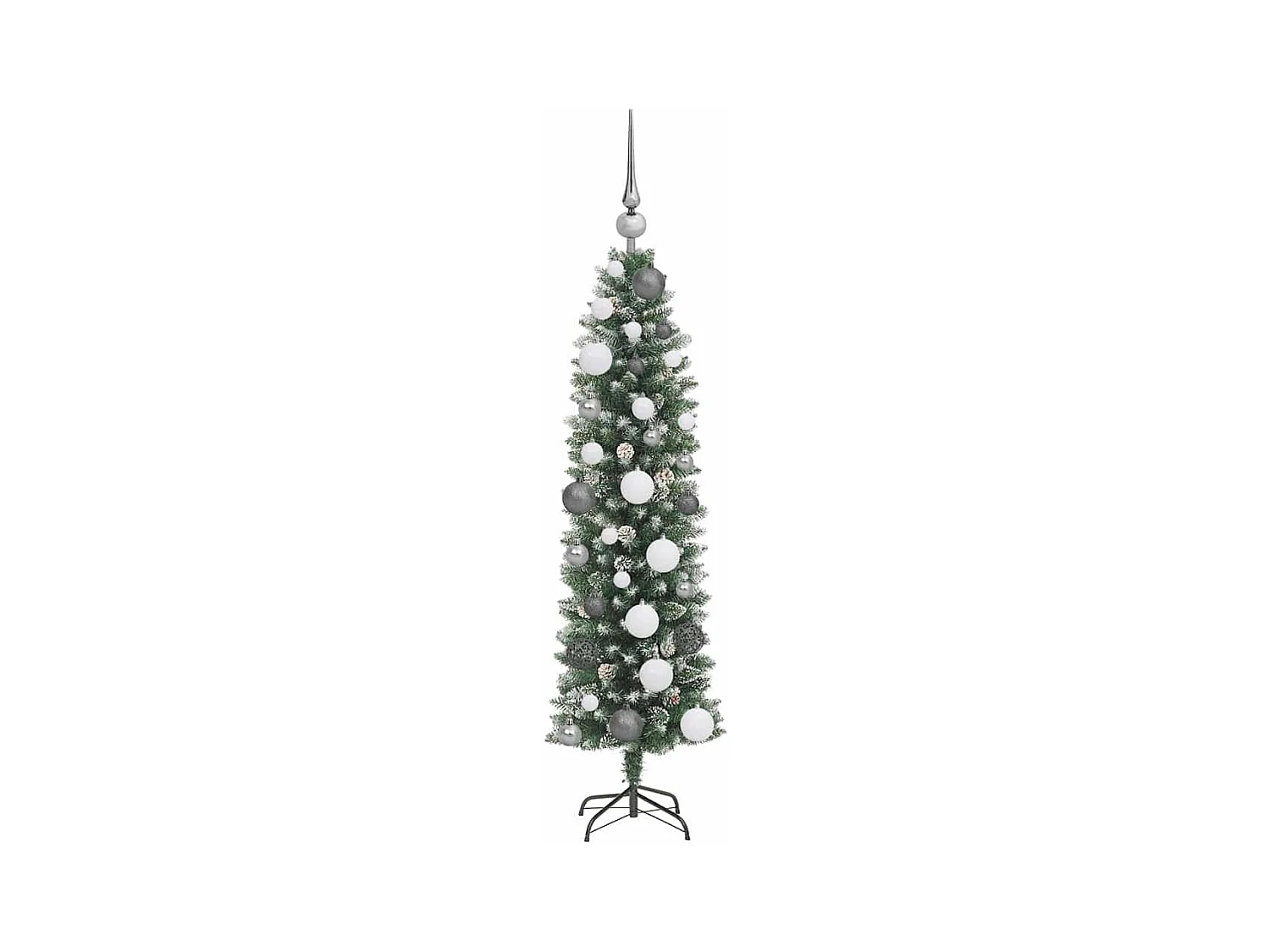 Arbre de Noël artificiel slim avec 150 LED Vert 120 cm