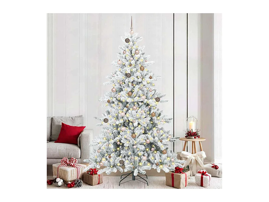 Kunstmatige Hinged Kerstboom met 300 LED 240 cm PVC