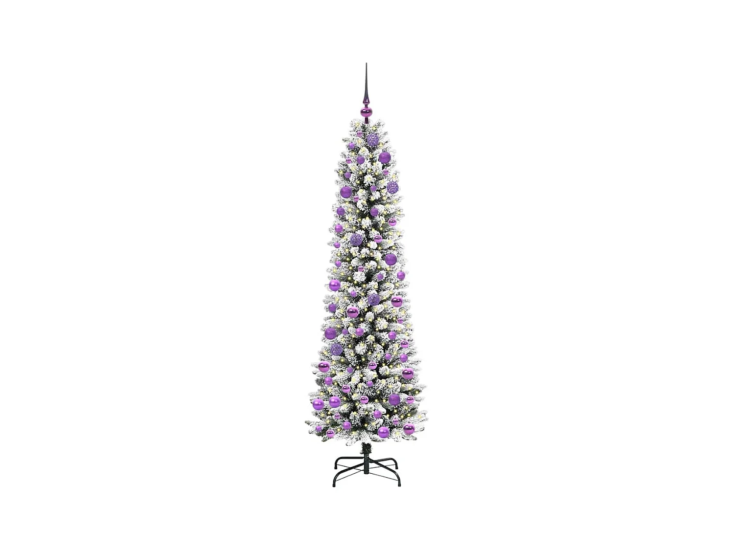 Sapin de Noël artificiel avec 300 LED Vert et blanc 180 cm