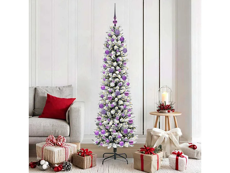 Árbol de Navidad artificial con 300 LED verde y 180 cm