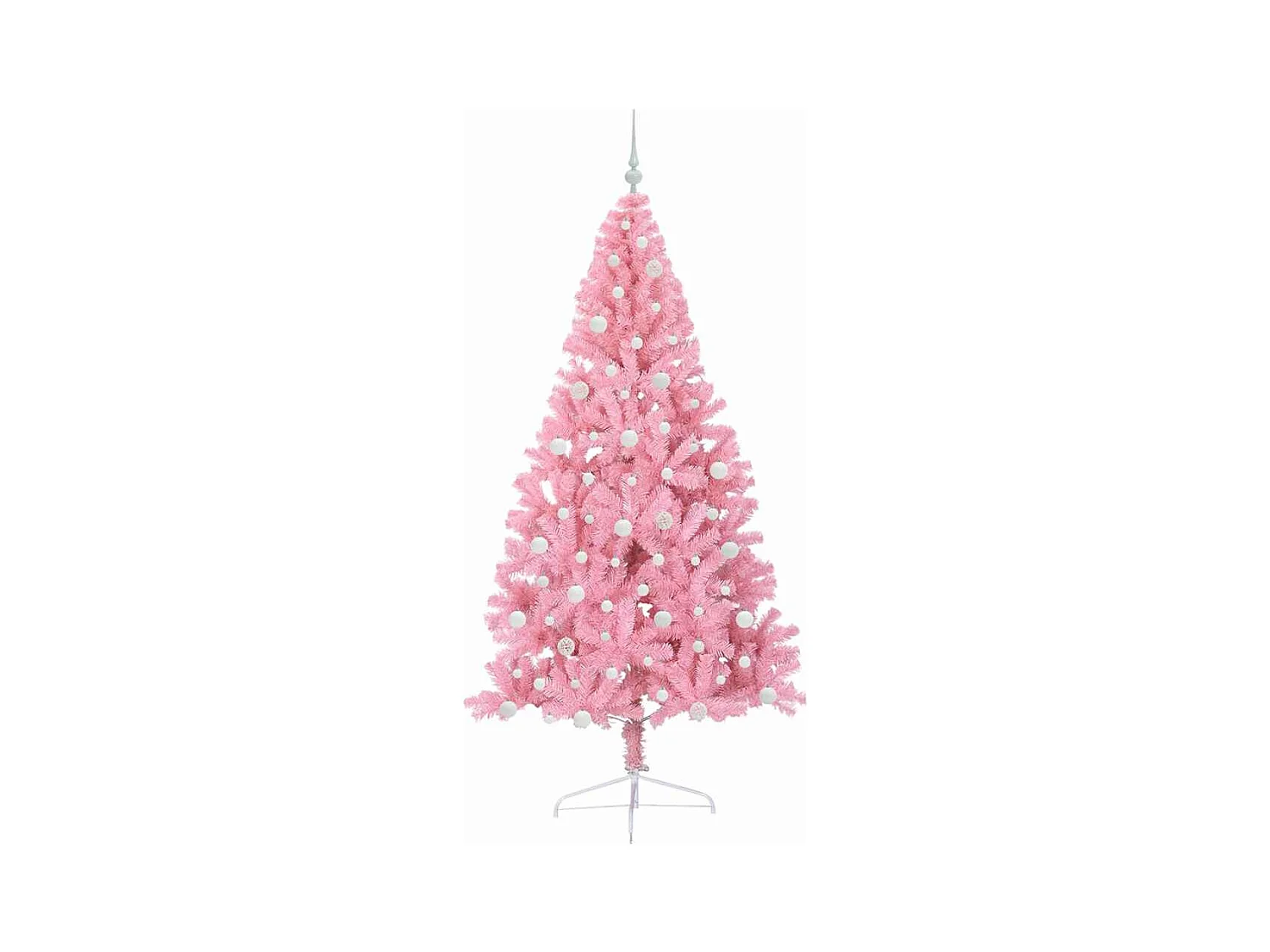 Sapin de Noël artificiel pré-éclairé Rose 240 cm PVC