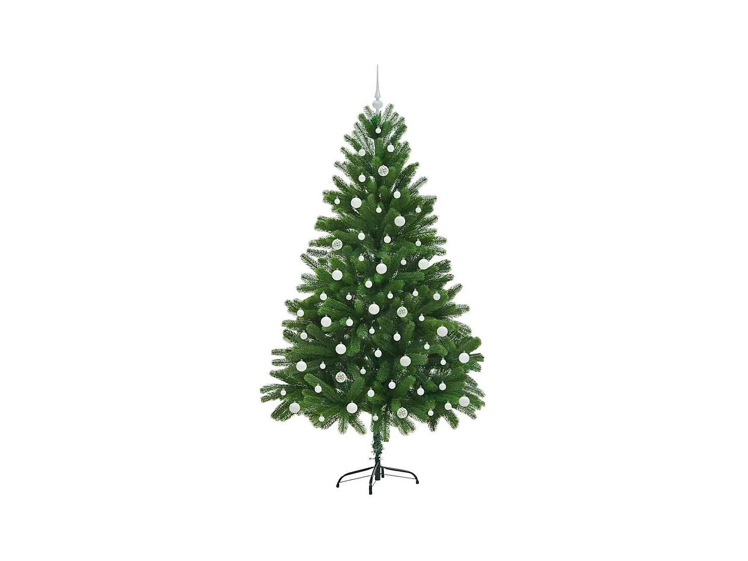 Árbol de Navidad con 300 LED con soporte Verde 210 cm PE