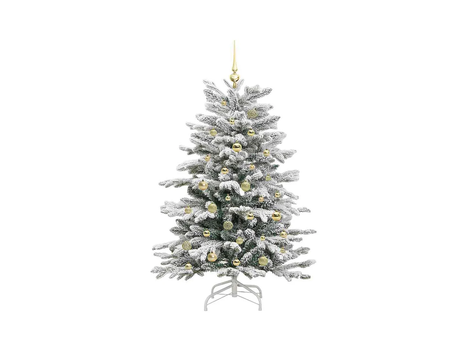 Sapin de Noël Artificiel à Branches Articulées Blanc 150 cm