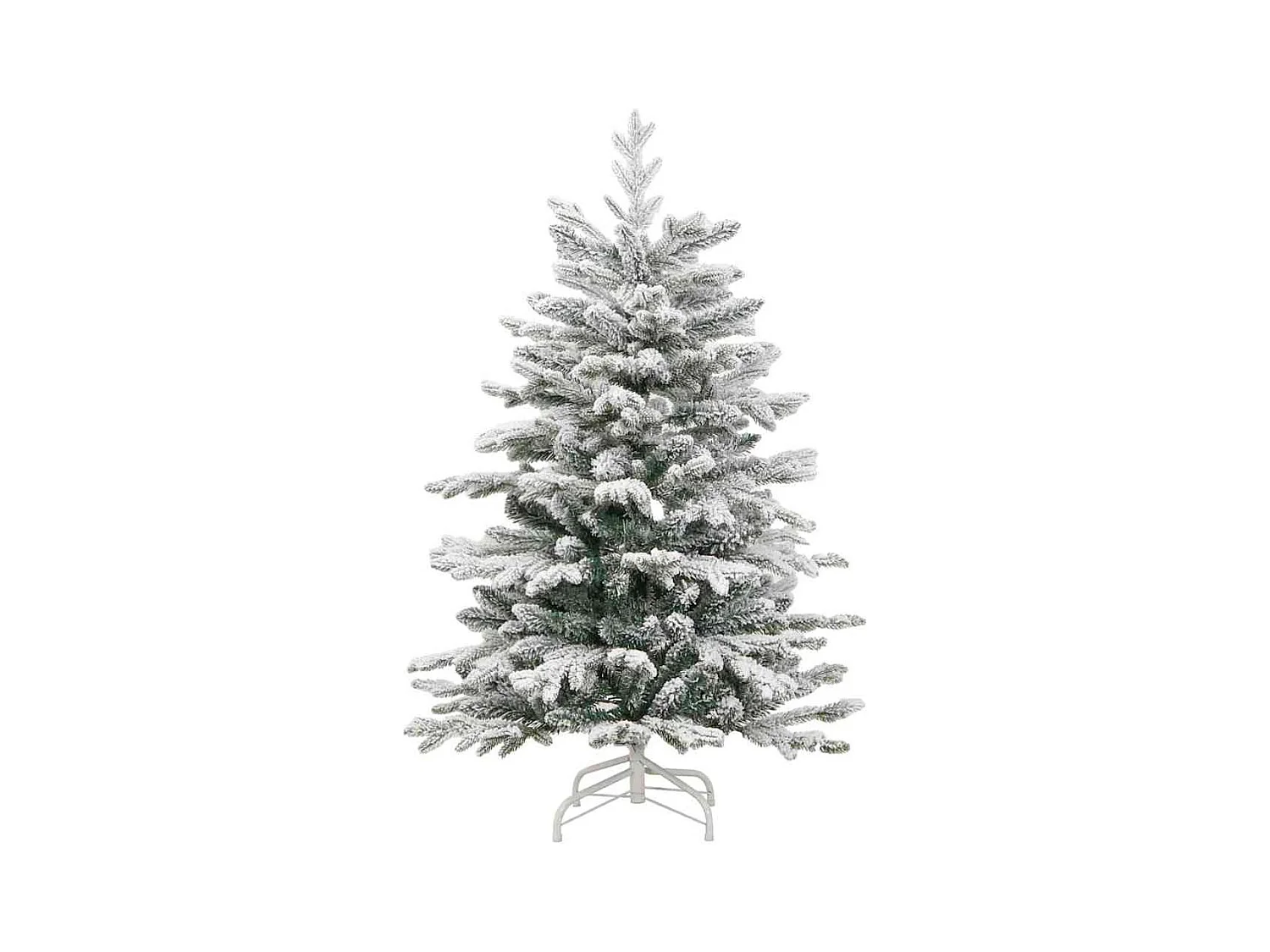 Sapin de Noël Artificiel à Branches Articulées Blanc 150 cm