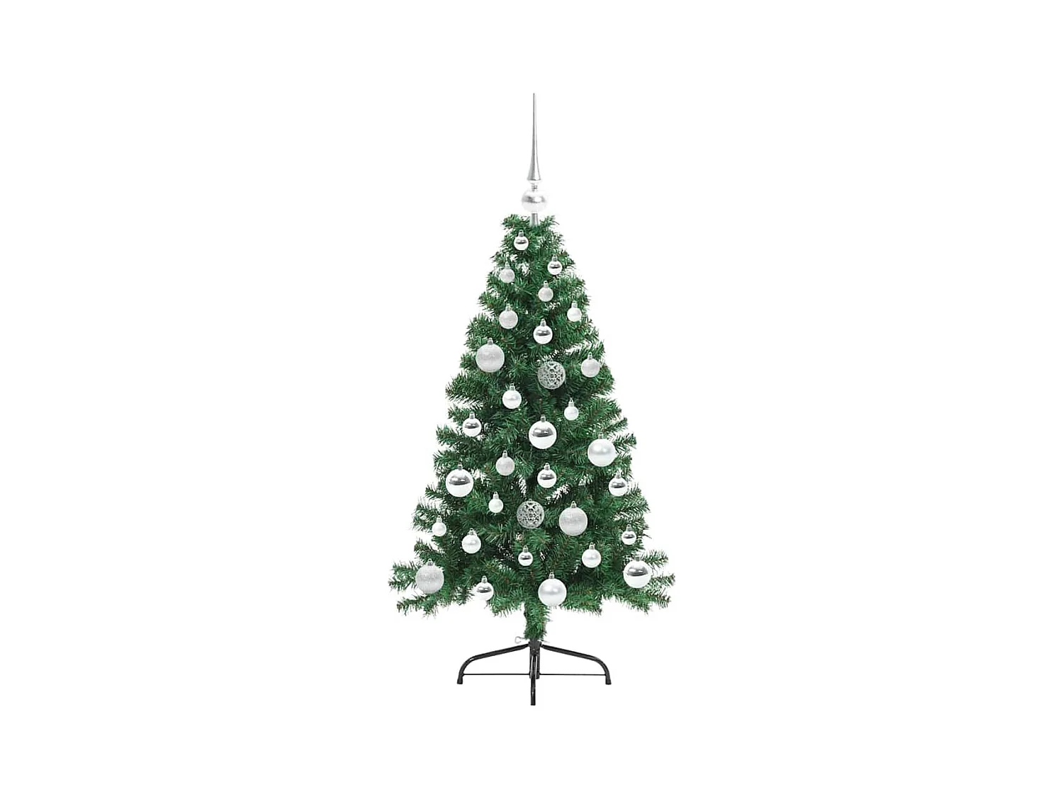Sapin de Noël artificiel pré-éclairé Vert 120 cm PVC