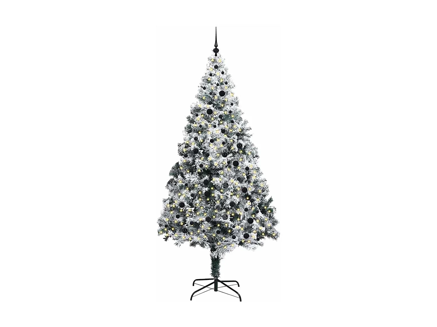 Sapin de Noël artificiel Vert 240 cm PVC, Acier et Plastique