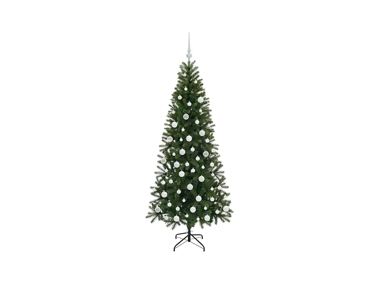 Sapin de Noël artificiel avec 300 LED Vert 180 cm PE et PVC