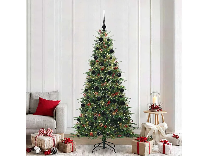 Sapin de Noël Artificiel à Branches Articulées Vert 210 cm