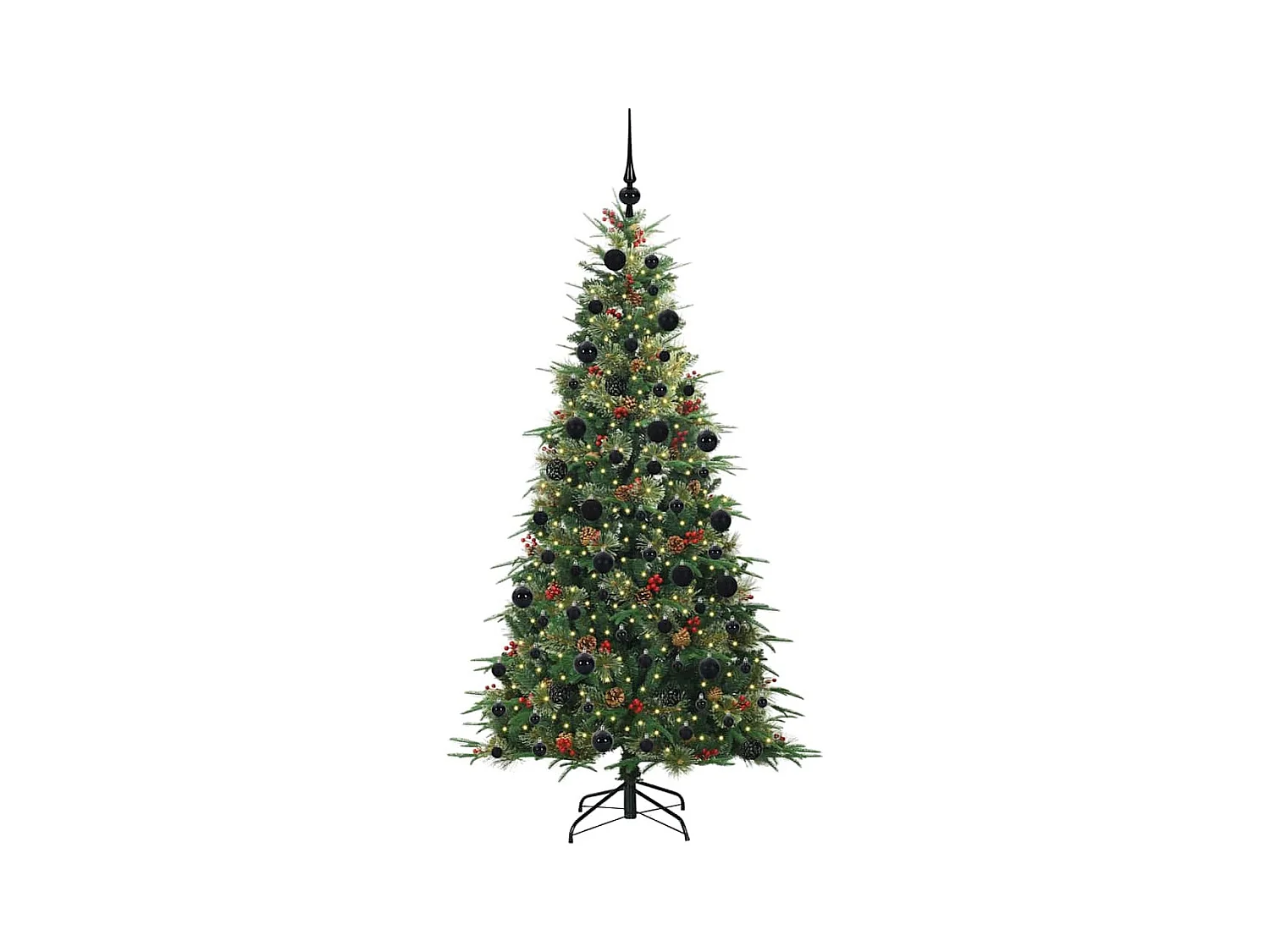 Sapin de Noël Artificiel à Branches Articulées Vert 210 cm