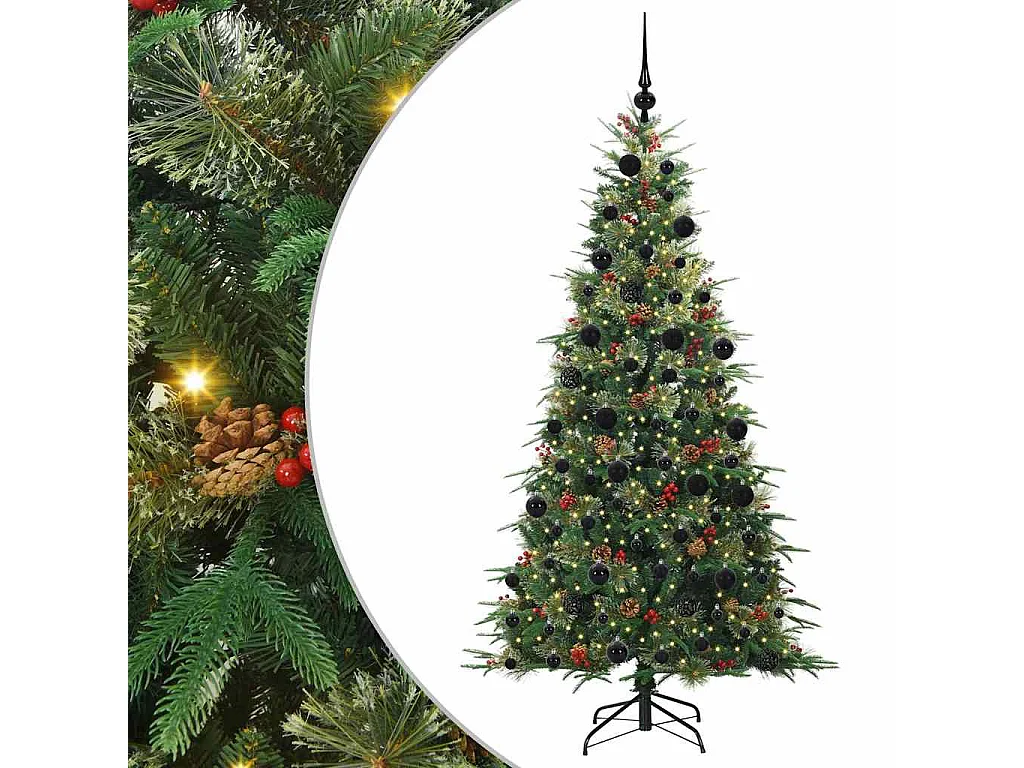 Sapin de Noël Artificiel à Branches Articulées Vert 210 cm