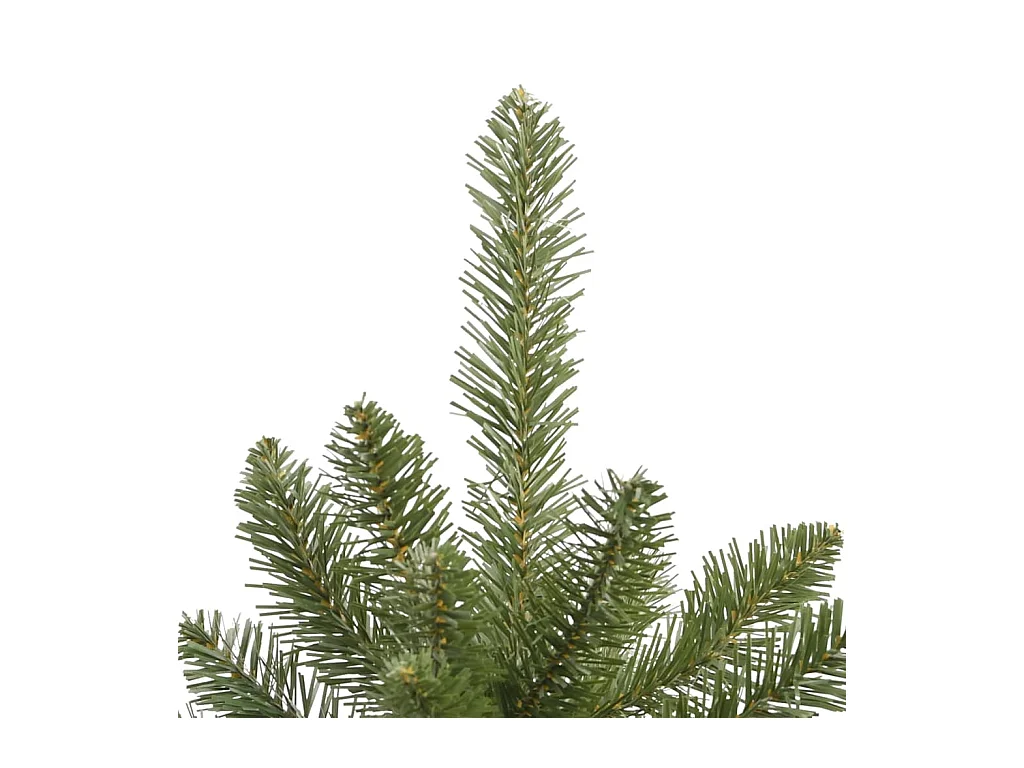 Sapin de Noël artificiel à charnières avec support vert 270 cm