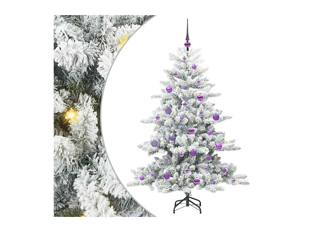 Árbol de Navidad artificial con ramas articuladas 150 cm PVC
