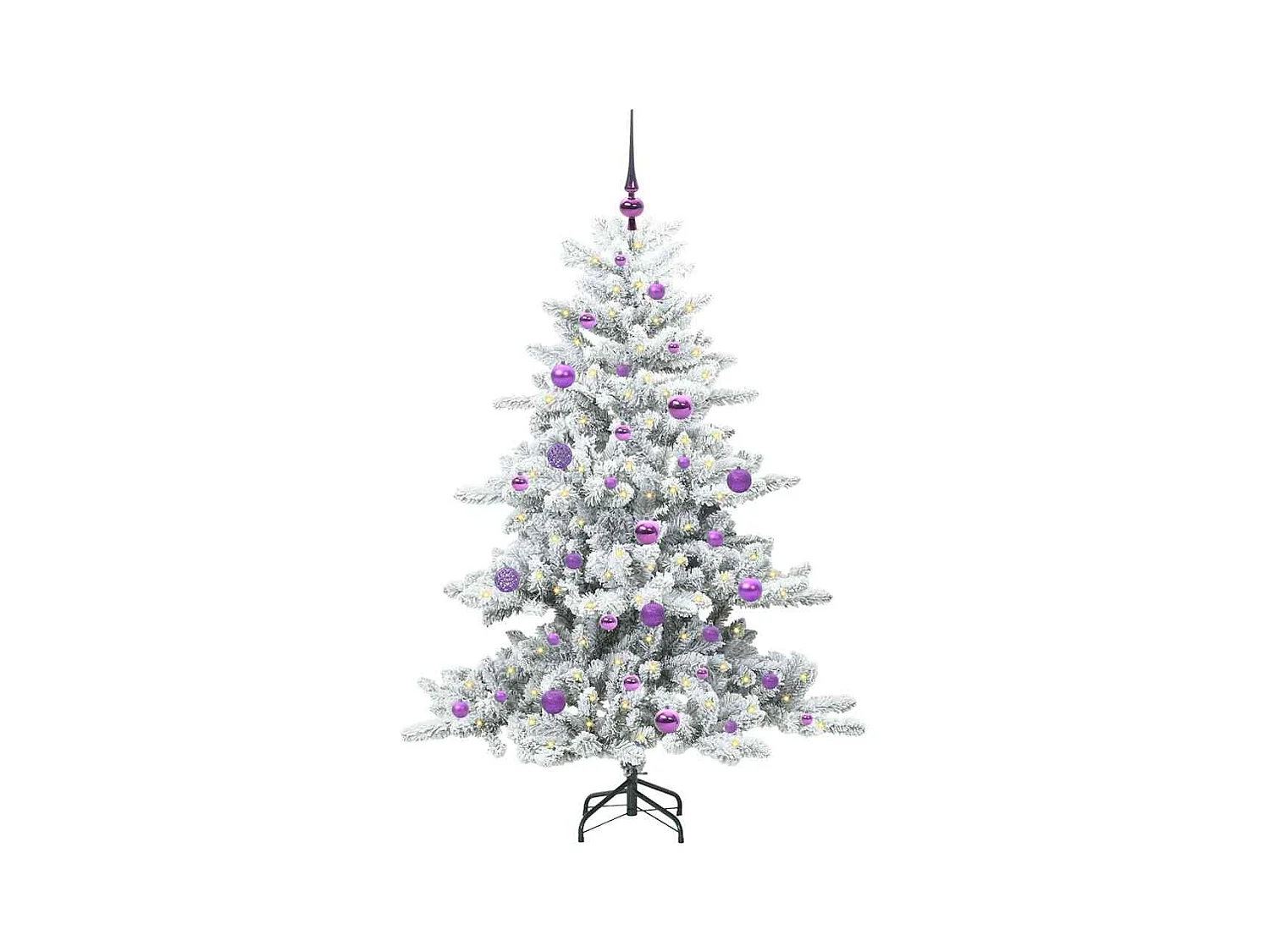 Árbol de Navidad artificial con ramas articuladas 150 cm PVC