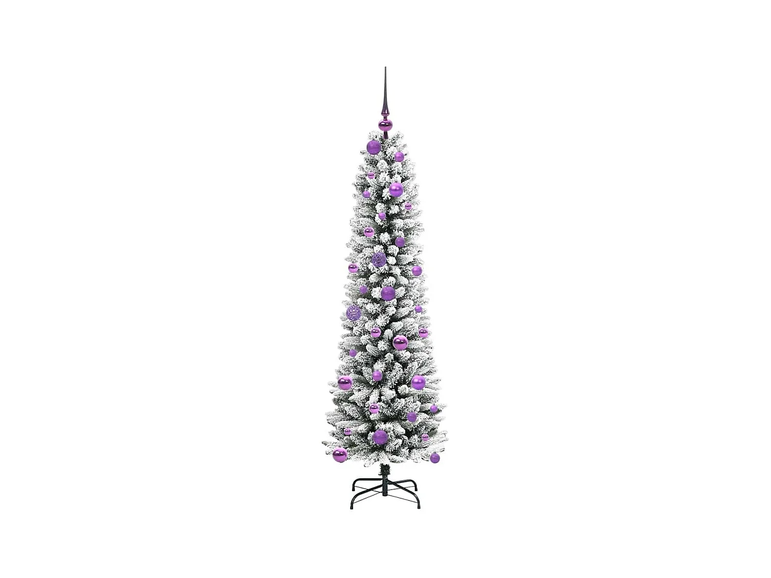 Sapin de Noël artificiel avec 150 LED Vert et blanc 150 cm