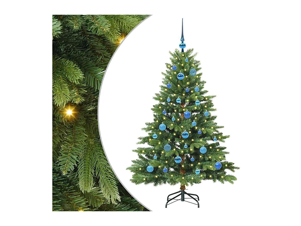 Árbol de Navidad artificial con 150 LED Verde 150 cm PE y PVC