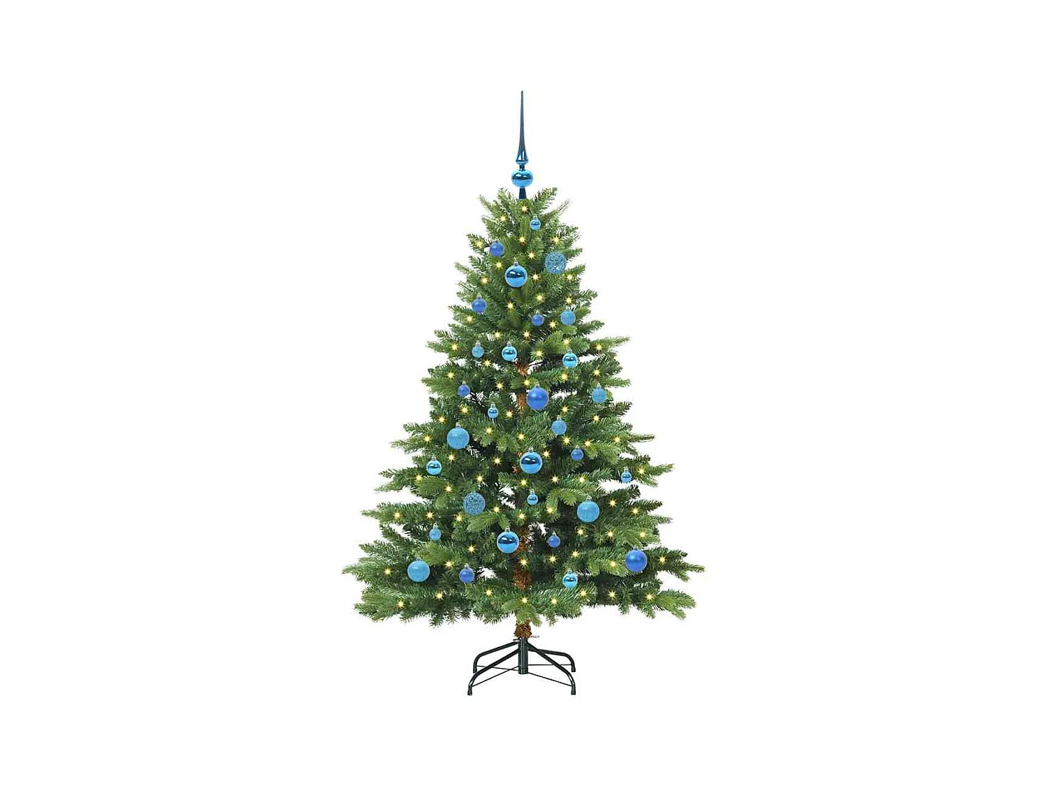 Árbol de Navidad artificial con 150 LED Verde 150 cm PE y PVC
