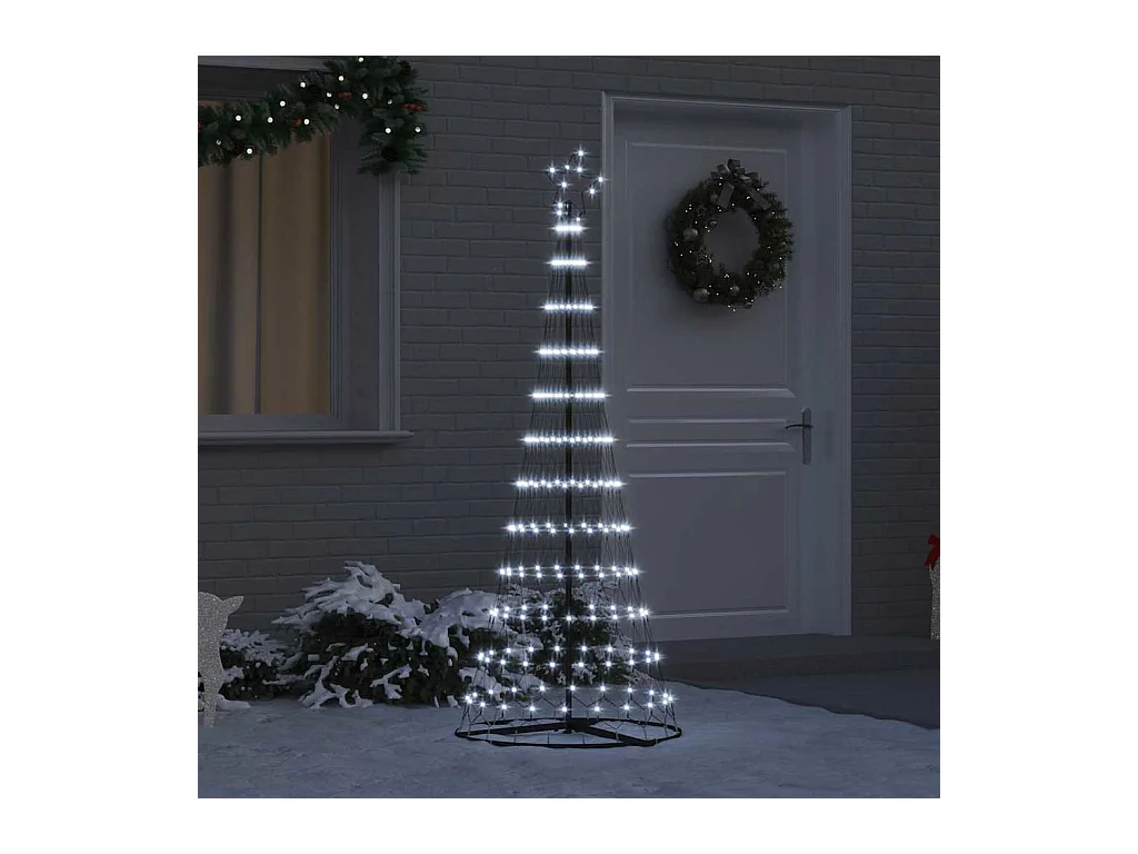 Arbre de Noël LED Blanc froid 71 x 71 x 184,5 cm Métal